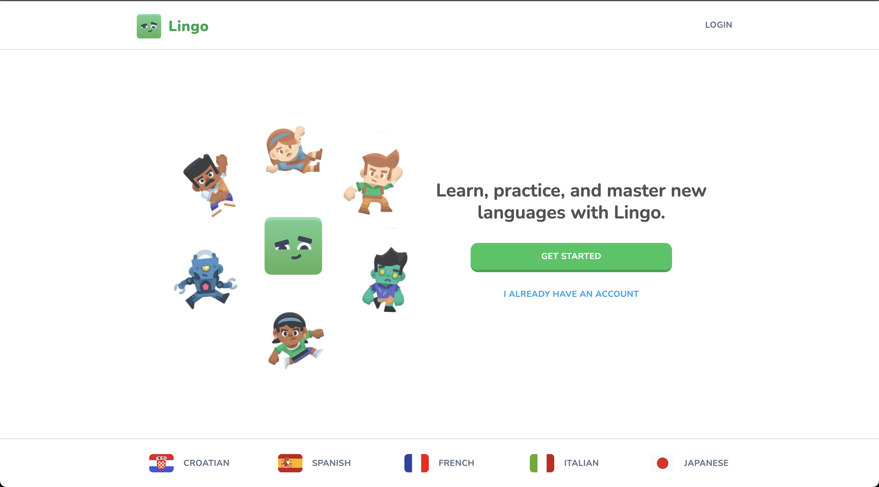 Duolingo clone app.